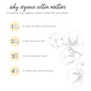 Burts Bees - 6Pk Baby Girl Organic Cotton Bodysuit & Pant Set, Ranunculus Image 4