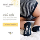 Burts Bees 6Pk Multi Ankle Socks, Oat, 0/3M