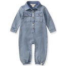 Burts Bees - Acid Wash Infant Jumpsuit Flint Image 1