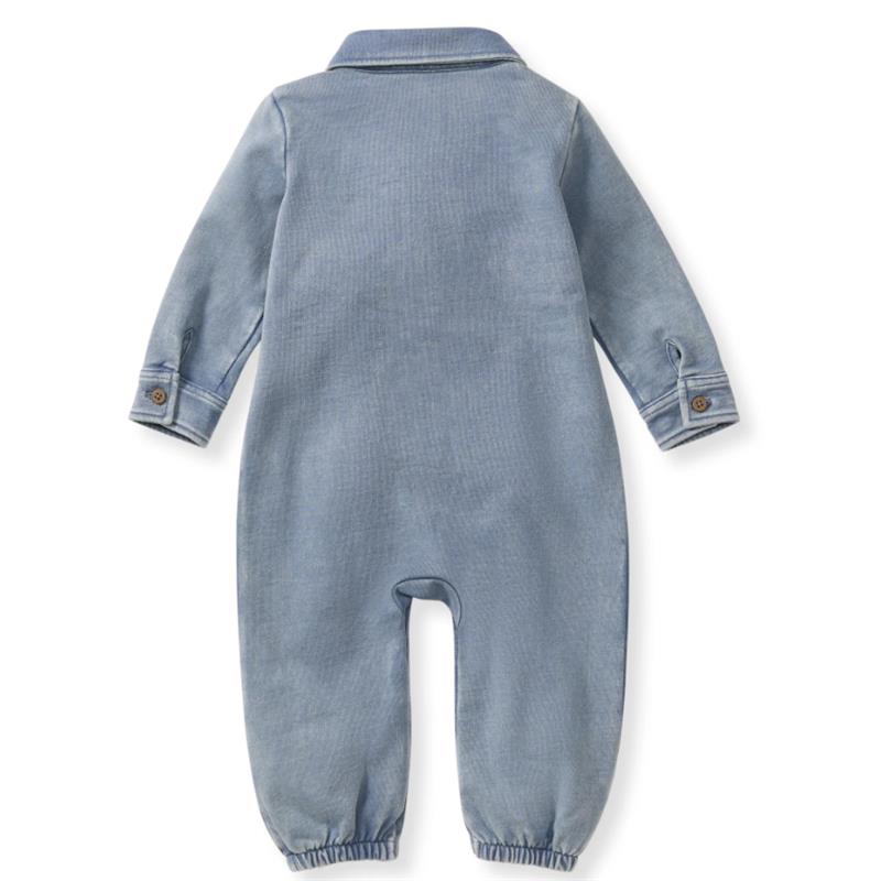 Burts Bees - Acid Wash Infant Jumpsuit Flint Image 2