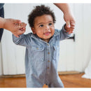 Burts Bees - Acid Wash Infant Jumpsuit Flint Image 3