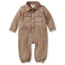 Burts Bees - Acid Wash Infant Jumpsuit Ginger Loaf Image 1