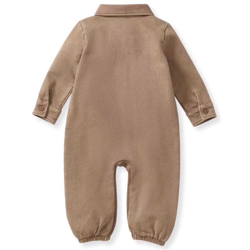 Burts Bees - Acid Wash Infant Jumpsuit Ginger Loaf Image 3