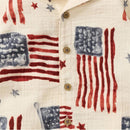 Burts Bees American Flag Baby Boy Romper Image 4