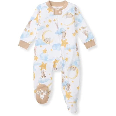 Burts Bees - Baby Boy Stardust Bunnies Sleep & Play, Cloud Image 1