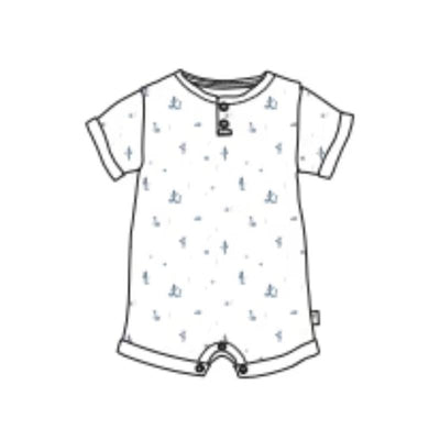 Burts Bees - Baby Desert Life Romper Fossil  Image 1