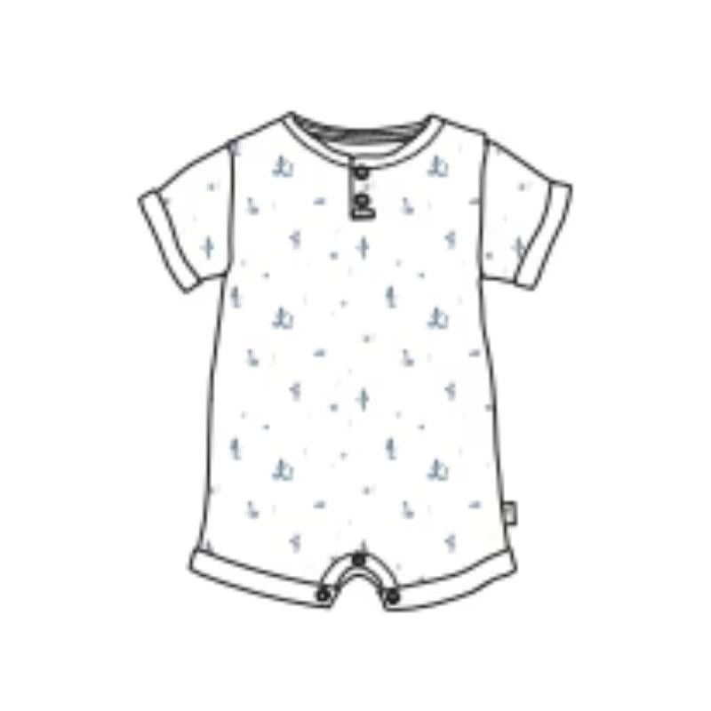 Burts Bees - Baby Desert Life Romper Fossil  Image 1