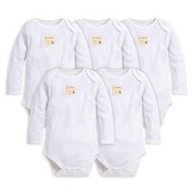 Burt's Bees Baby Essentials Long Sleeve Bodysuit 5-Pack 3-6M Image 1