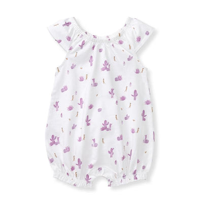 Burts Bees - Baby Girl Desert Life Bubble, Crocus, 3/6M Image 1