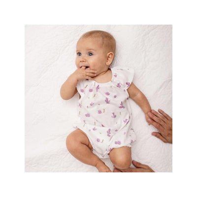 Burts Bees - Baby Girl Desert Life Bubble, Crocus, 3/6M Image 2