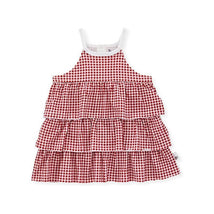 Burts Bees - Baby Girl Mini-Gingham Dress & Diaper Cover Set, Rose Image 1