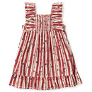Burts Bees Baby Girl Stars & Stripes Organic Cotton Dress Image 1