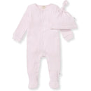 Burts Bees - Baby Girl Sweet Rib Jumpsuit Set, Sweet Lavender Image 1