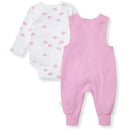 Burts Bees - Baby Girl Tortoise Jumpsuit & Bodysuit Set, Crocus Image 4