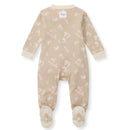 Burts Bees - Baby Girl Whimsical Floral Sleep & Play, Hummus Image 2
