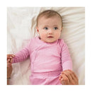 Burts Bees - Baby Girl Wrap Front Bodysuit Set, Crocus Image 3