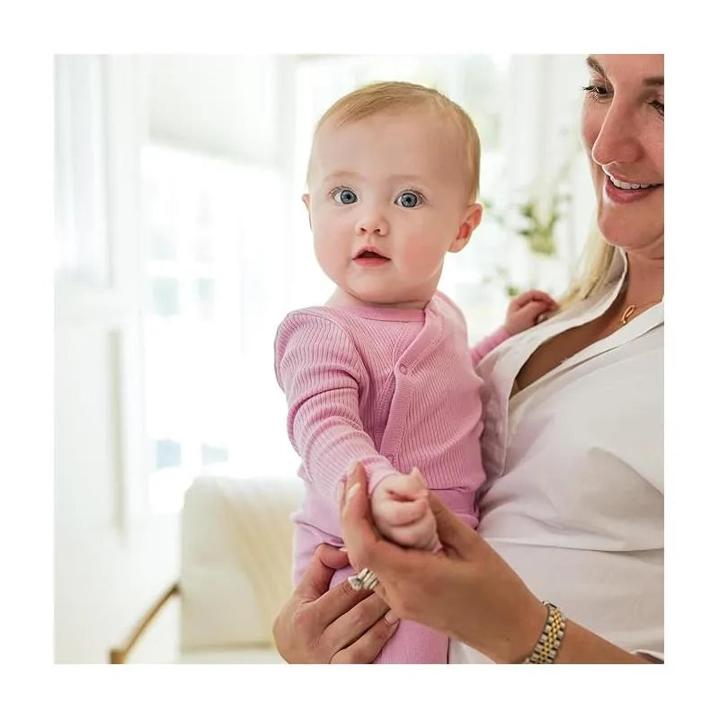 Burts Bees - Baby Girl Wrap Front Bodysuit Set, Crocus Image 4