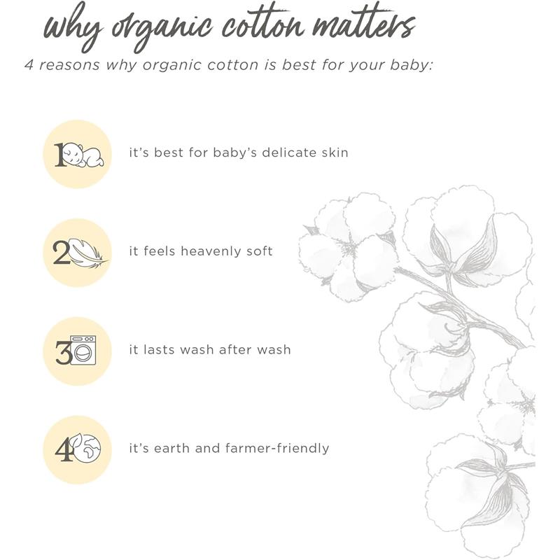 Burt's Bees - Baby Infant Washcloths, 100% Organic Cotton, Knit Terry, 3Pk, Quarry Image 2