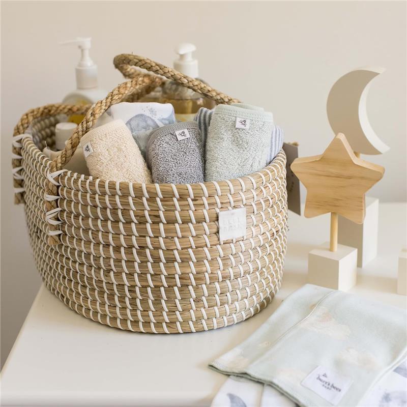 Burt's Bees - Baby Infant Washcloths, 100% Organic Cotton, Knit Terry, 3Pk, Quarry Image 4