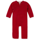 Burts Bees - Baby Neutral Quilted Kimono Coverall, Cardinal Image 1