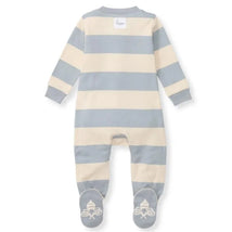 Burts Bees - Baby Unisex Rugby Stripe Sleep & Play, Quarry Image 2