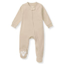 Burts Bees - Baby Unisex Solid Rib Sleep & Play, Hummus Image 1
