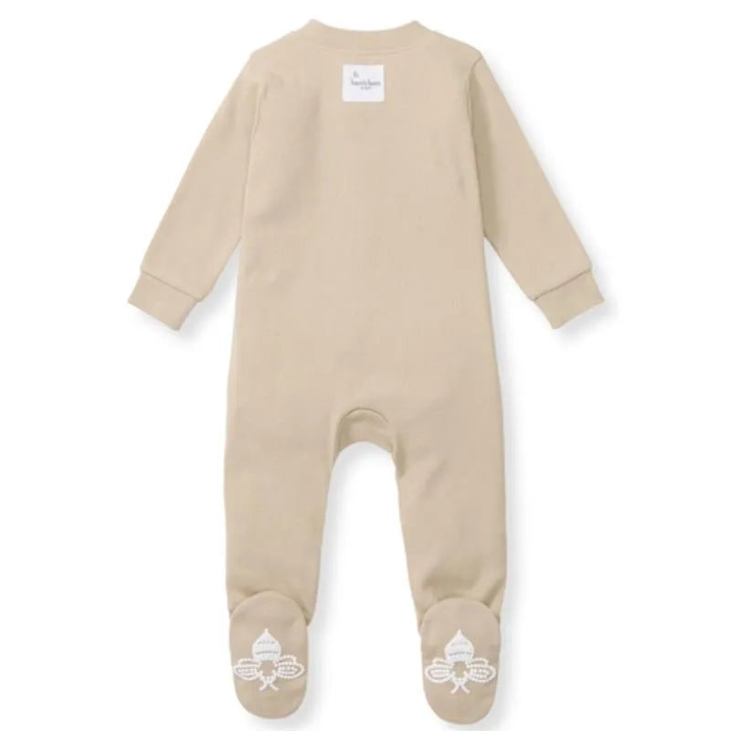 Burts Bees - Baby Unisex Solid Rib Sleep & Play, Hummus Image 2