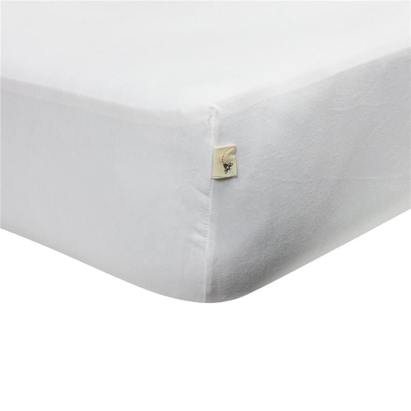 Burt's Bees Bedding Baby Organic Solid Crib Sheet, Cloud
