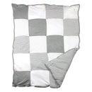 Burt's Bees Bedding - Dottie Bee Baby Quilt, Heather Grey Image 1