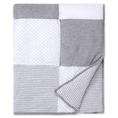 Burt's Bees Bedding - Dottie Bee Baby Quilt, Heather Grey Image 5