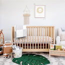 Burt's Bees Bedding - Dottie Bee Baby Quilt, Heather Grey Image 6