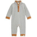 Burts Bees - French Terry Collard Jumpsuit, Heather Grey Image 1