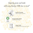 Burt's Bees - Hello Moon Reversible Blanket, Quarry Image 2