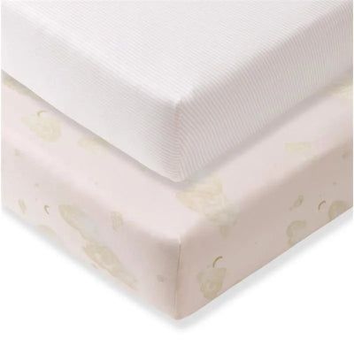 Burts Bees - Set Of 2 Good Night Sky Crib Sheets, Ranunculus Image 1