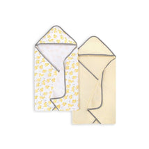 Burt's Bees Set Of 2 Little Ducks Hooded Towels Sunshine Hanger Image 3