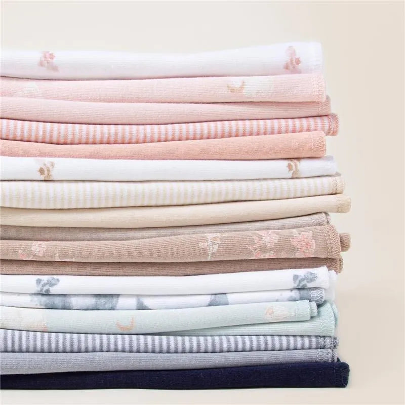 Burts Bees - Set Of 5 Hello Moon Burp Cloths, Quarry Image 2