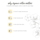 Burt's Bees - Whimsical Floral Reversible Blanket, Hummus Image 2