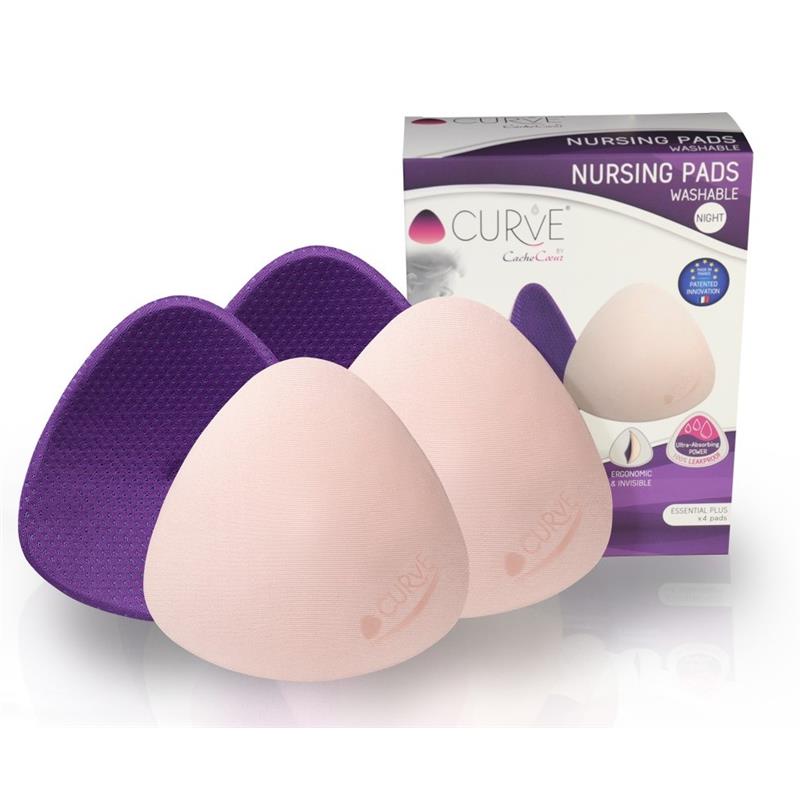 Cache Coeur - Essential Plus 2 Pairs Of Nursing Pads Flow 80 Ml, Night, Purple Image 1