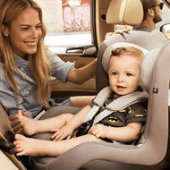 Baby and Mom on a Car Seat - Banner