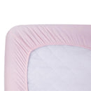 Carter' s Baby Basics Knit Fitted Crib Sheet, Pink Image 2