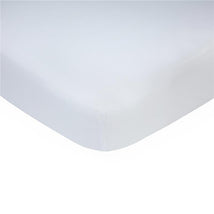 Carter' s Baby Basics Knit Fitted Crib Sheet, White Image 1