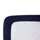 Carter' s Sateen Fitted Crib Sheet, Navy Image 2