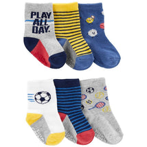 Carters - Baby Boy 6Pk Sports Socks Image 1