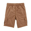 Carters - Baby Boy Drawstring Cargo Shorts, Brown Image 2