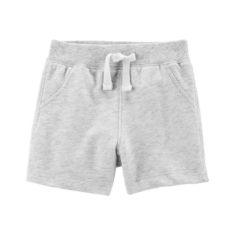 Carters - Baby Boy Pull-On French Terry Shorts, Grey Image 1