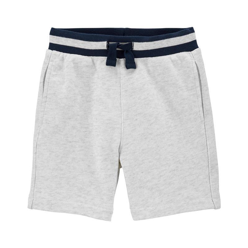 Carter's - Baby Boy Pull-On French Terry Shorts, Heather Grey Image 1