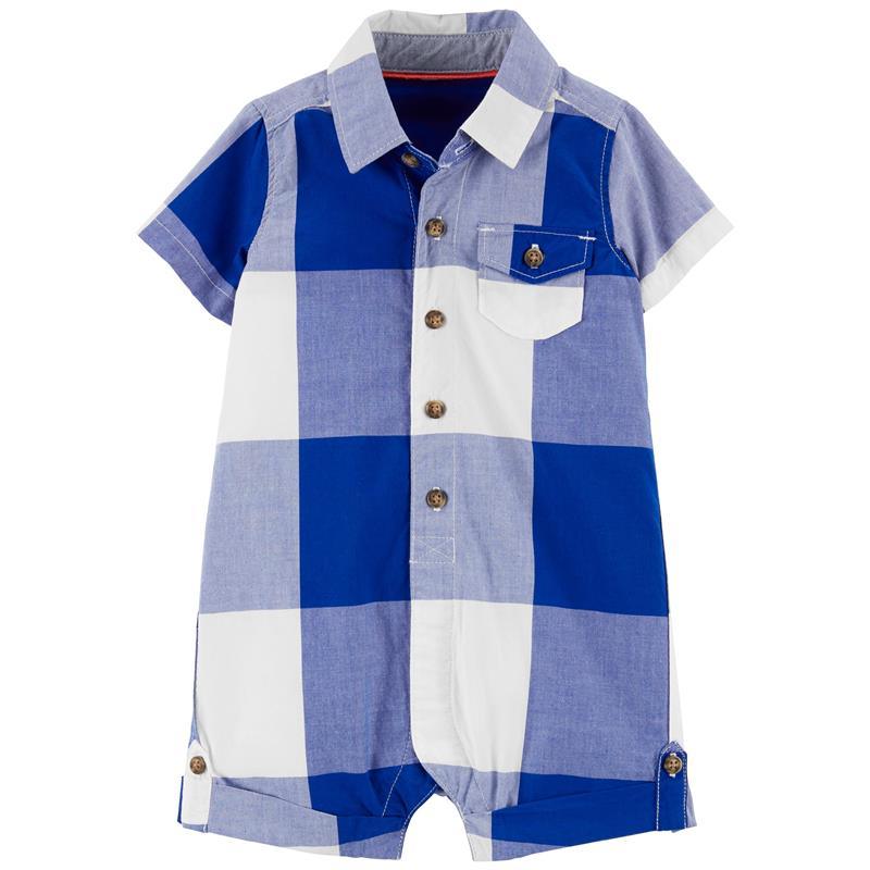 Carters - Baby Boy Snap-Up Romper, Blue Image 1