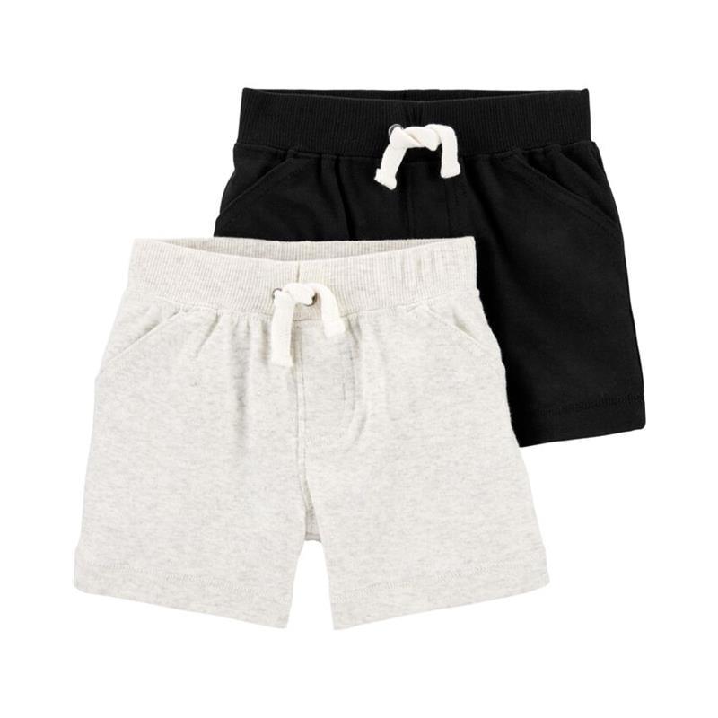 Carter's Baby Cotton Shorts Black & White 18M Image 1