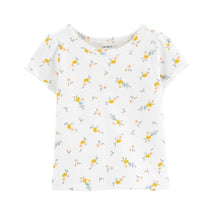 Carters - Baby Girl 2Pk Floral Tee & Shortall Set, Yellow/White Image 3