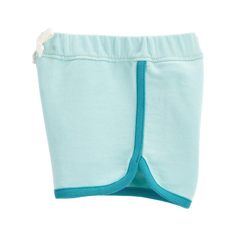 Carters - Baby Girl Pull-On Cotton Shorts, Blue Image 2